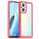 Mobigear Crystal OPPO Reno 7 Lite Hoesje Hardcase Backcover - Transparant / Rood