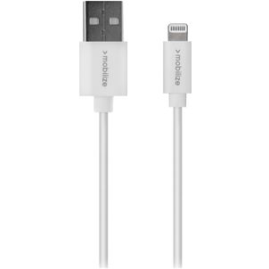 Mobilize USB-A naar Apple Lightning Kabel MFI 1 Meter - Wit