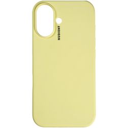 Nudient Base iPhone 16 Plus Siliconen Hoesje Backcover - Pale Yellow