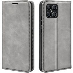 Mobigear Retro Slim HONOR X8 Hoesje Bookcase Portemonnee - Grijs