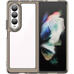 Mobigear Crystal Samsung Galaxy Z Fold 4 Hoesje Hardcase Backcover - Transparant / Grijs