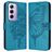 Mobigear Butterfly OPPO Reno 12 Pro Hoesje Bookcase Portemonnee - Blauw