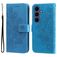 Mobigear Flowers Samsung Galaxy S26 FE Hoesje Bookcase Portemonnee - Blauw