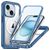Mobigear Rugged Mag iPhone 15 MagSafe Hoesje Hardcase Backcover Shockproof - Blauw
