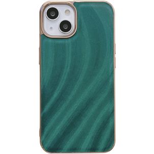 Mobigear Wavy iPhone 14 Plus Hoesje Hardcase Backcover - Groen