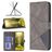 Mobigear Rhombus Google Pixel 7a Hoesje Bookcase Portemonnee - Grijs