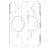 Mobiparts Hardcover Doorzichtig iPhone 16 MagSafe Hoesje Hardcase Backcover - Transparant