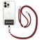 Mobigear Nylon Lanyard Universeel Telefoonkoord Verstelbaar - Bordeaux Rood