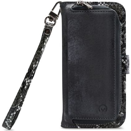 Mobilize Magnet Zipper iPhone 12 Mini Hoesje Uitneembare 2in1 Bookcase Portemonnee - Zwart