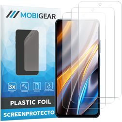 Mobigear POCO X4 GT Screenprotector Folie - Case Friendly (3-Pack)