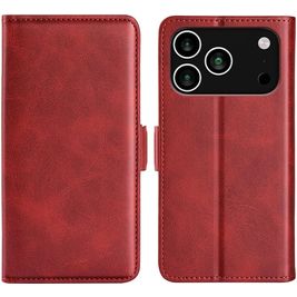 Mobigear Slim Magnet iPhone 17 Pro Hoesje Bookcase Portemonnee - Rood