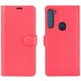 Mobigear Classic Motorola One Fusion Plus Hoesje Bookcase Portemonnee - Magenta