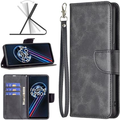 Mobigear Excellent Realme 9 Pro Plus Hoesje Bookcase Portemonnee - Zwart