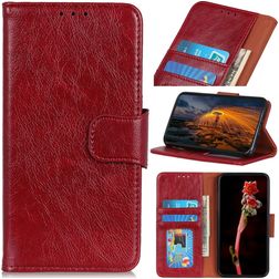 Mobigear Classy Motorola Moto E22 Hoesje Bookcase Portemonnee - Rood