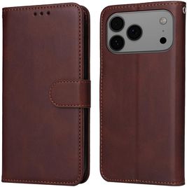 Mobigear Wallet iPhone 17 Pro Max Hoesje Bookcase Portemonnee - Bruin