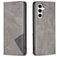 Mobigear Rhombus Slim Samsung Galaxy S23 FE Hoesje Bookcase - Grijs