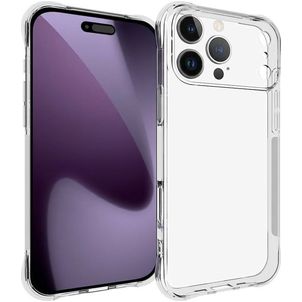 Mobigear Cushion Doorzichtig iPhone 17 Pro Max Hoesje Flexibel TPU Backcover - Transparant