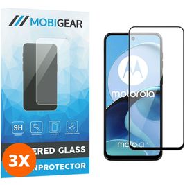 Mobigear Premium Motorola Moto G14 Glazen Screenprotector - Case Friendly - Zwart (3-Pack)