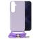 Mobilize Lanyard Gelly Samsung Galaxy A15 Flexibel TPU Hoesje met koord - Pastel Purple