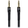 Mobilize Strong Nylon AUX 3.5mm naar AUX 3.5mm Kabel 1.5 Meter - Zwart