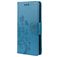 Mobigear Flowers Samsung Galaxy A33 Hoesje Bookcase Portemonnee - Blauw