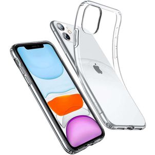 Mobigear Ultra Thin Doorzichtig iPhone 11 Hoesje Flexibel TPU Backcover - Transparant