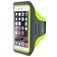 Mobiparts Comfort Fit Telefoonhouder Hardlopen iPhone 7 Sport Hoesje Neopreen Sportarmband - Neon Green