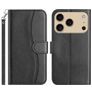 Mobigear S Line iPhone 17 Pro Max Hoesje Bookcase Portemonnee - Zwart
