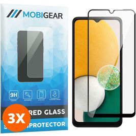 Mobigear Premium Samsung Galaxy A13 5G Glazen Screenprotector - Case Friendly - Zwart (3-Pack)