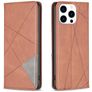 Mobigear Rhombus Slim iPhone 16 Pro Max Hoesje Bookcase - Bruin
