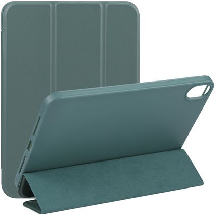 Mobigear Tri-Fold Gel iPad Mini 6 (2021) Hoes TPU,Kunstleer Bookcase - Groen