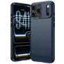 Mobigear Brushed Slim iPhone 18 Pro Max Hoesje Flexibel TPU Backcover - Blauw