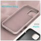 Mobigear Rubber Touch iPhone 16 Pro Siliconen Hoesje Backcover - Roze