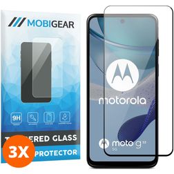 Mobigear Premium Motorola Moto G53 5G Glazen Screenprotector - Case Friendly - Zwart (3-Pack)