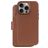 Decoded Detachable Wallet iPhone 16 Pro Max MagSafe Hoesje Echt Leer Uitneembare 2in1 Bookcase Portemonnee - Tan