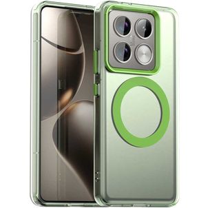 Mobigear Shockproof Xiaomi 14T Pro MagSafe Hoesje Hardcase Backcover - Groen