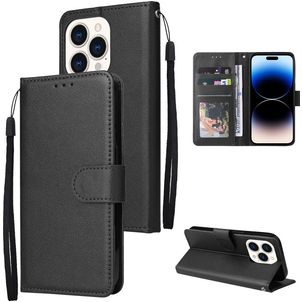 Mobigear Wallet iPhone 14 Pro Hoesje Bookcase Portemonnee - Zwart
