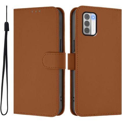 Mobigear Urban Wallet Nokia G42 Hoesje Bookcase Portemonnee - Bruin