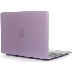 Mobigear Glossy MacBook 12 Inch (2015-2017) Hoes Hardshell Laptopcover MacBook Case - Paars - Model A1534