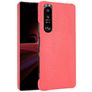 Mobigear Croco Sony Xperia 1 III Hoesje Hardcase Backcover - Rood