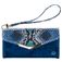Mobilize Gelly Velvet iPhone XR Hoesje Uitneembare 2in1 Clutch - Royal Blue Snake
