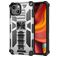 Mobigear Armor Stand iPhone 13 Hoesje Hardcase Backcover Shockproof met Standaard - Zilver