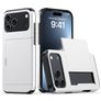 Mobigear Card iPhone 18 Pro Hoesje Hardcase Backcover Shockproof met Pasjeshouder - Wit