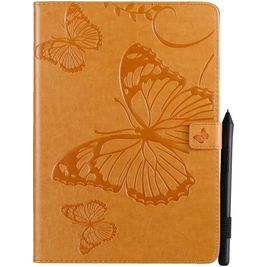 Mobigear Butterfly iPad 9 (2021) Hoes Bookcase + Stylus Houder - Bruin