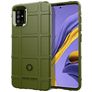 Mobigear Rugged Shield Samsung Galaxy A51 Hoesje Flexibel TPU Backcover Shockproof - Groen
