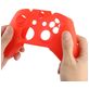 Mobigear Classic Dun Xbox One controller (model 1537 / 1697) Hoesje Flexibel Siliconen - Rood