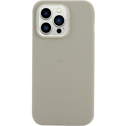 Mobigear Colors iPhone 14 Pro Max Hoesje Flexibel TPU Backcover - Grijs