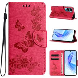 Mobigear Butterfly Honor 90 Lite Hoesje Bookcase Portemonnee - Rood