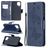 Mobigear Butterfly Samsung Galaxy A12 Hoesje Bookcase Portemonnee - Donkerblauw