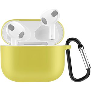 Mobigear Classic Apple AirPods 3 Hoesje Flexibel Siliconen - Geel